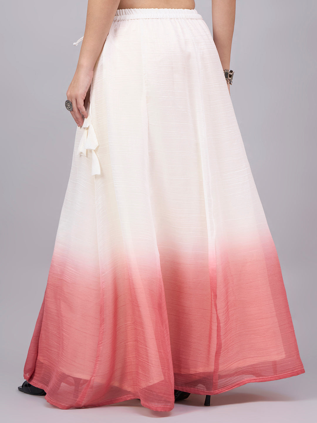 Peach Ombre Flowy Skirt