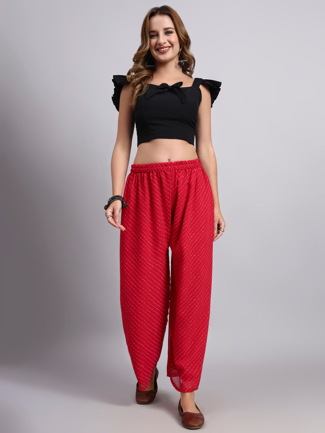 Women’s Black Flared Palazzo Pants