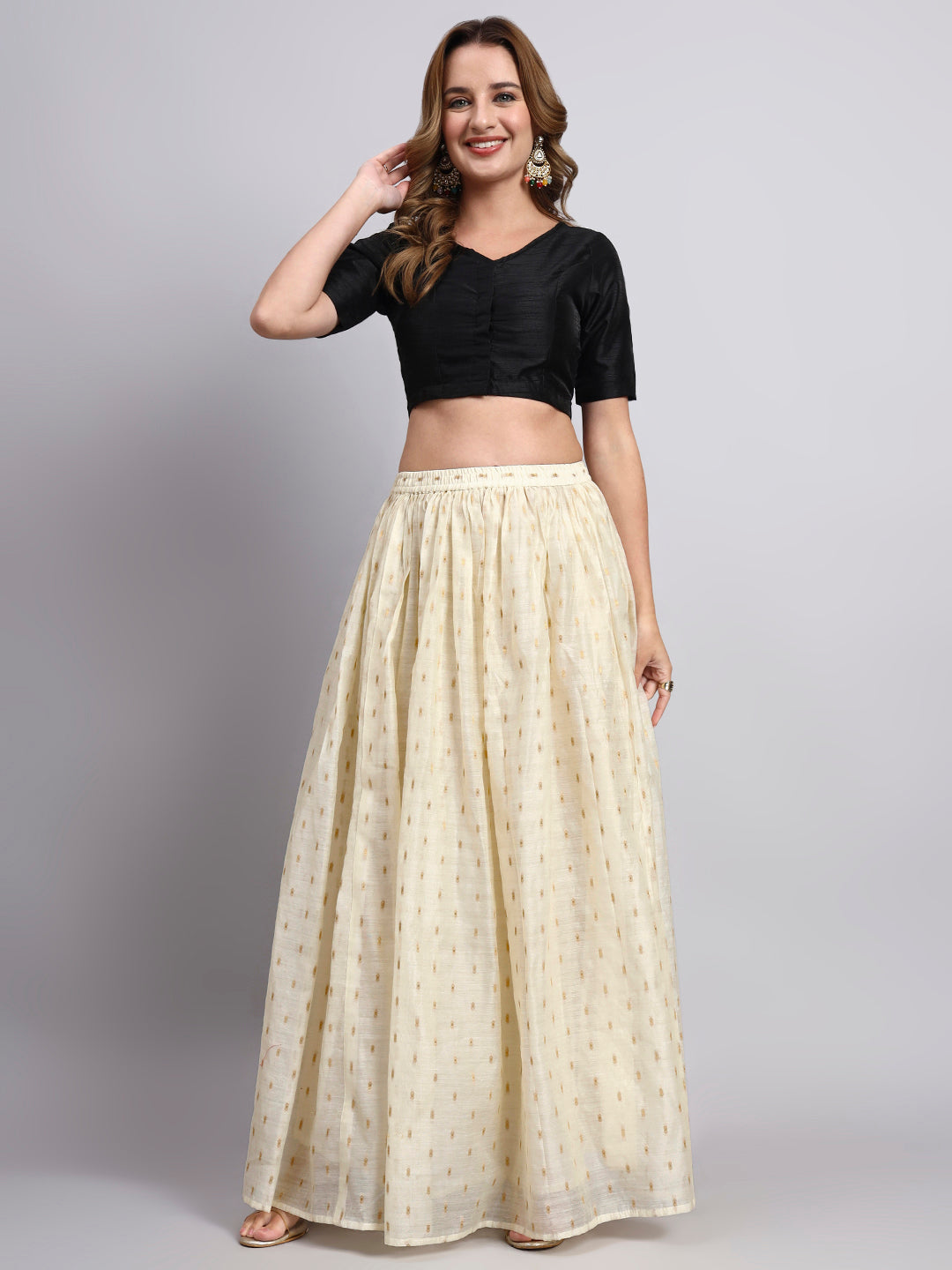 Ivory Gold Skirt