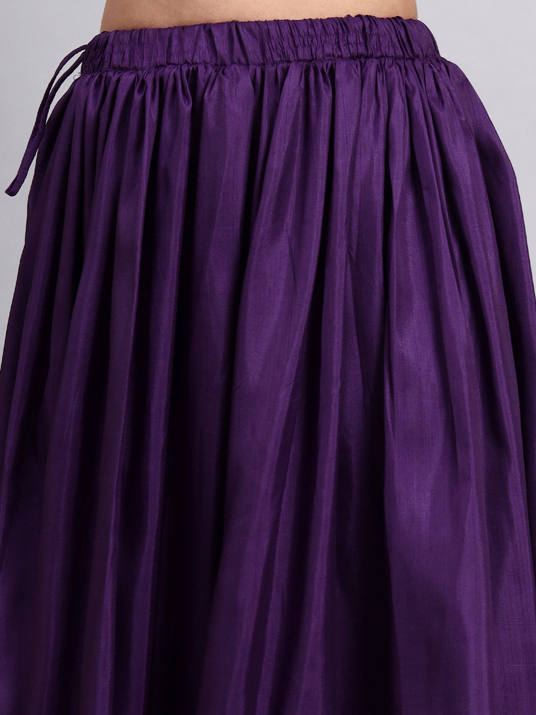 Purple Flowy Maxi Skirt