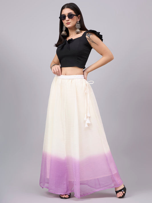 Purple Ombre Flowy Skirt