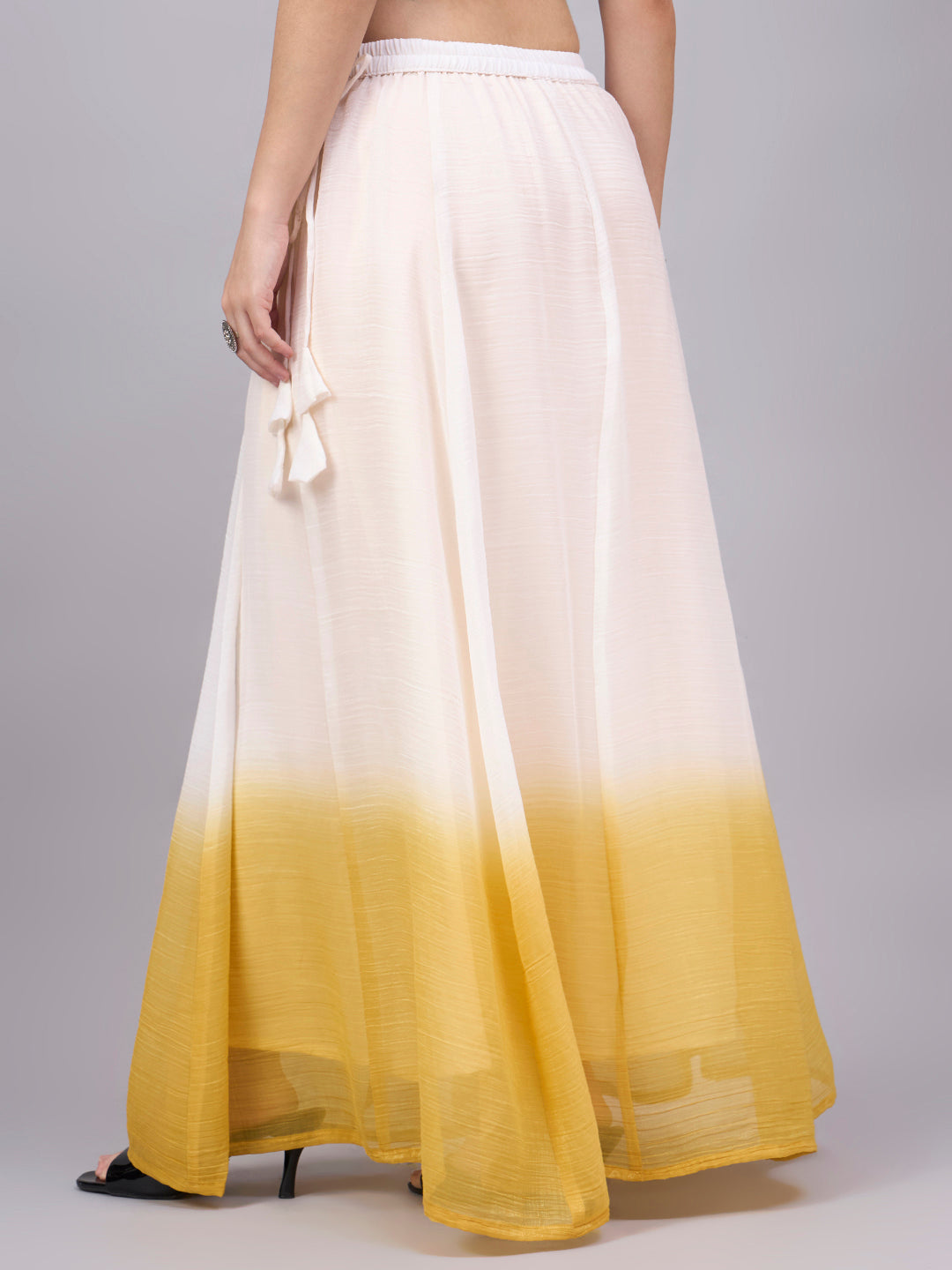 Yellow Ombre Flowy Skirt