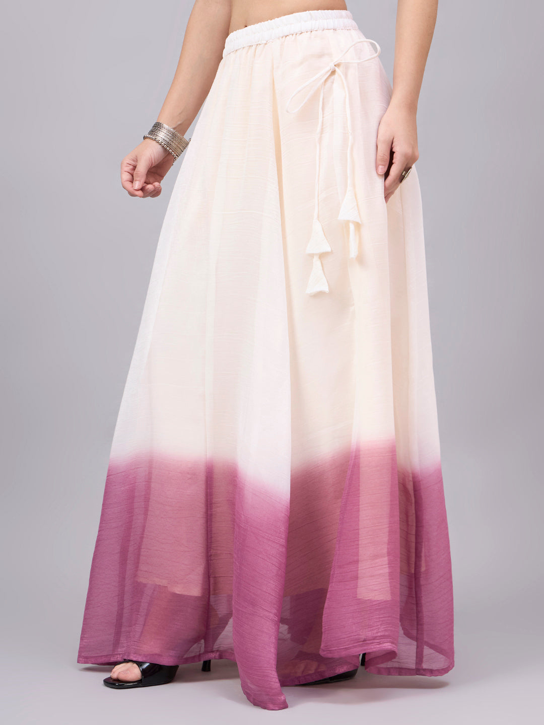 Mulberry Ombre Flowy Skirt