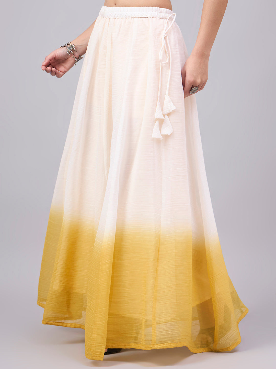 Yellow Ombre Flowy Skirt