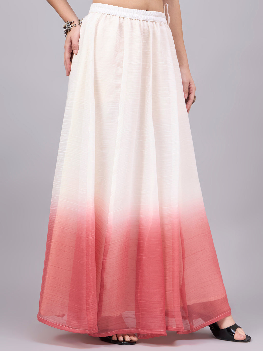 Peach Ombre Flowy Skirt