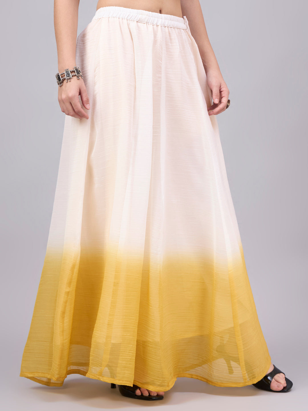 Yellow Ombre Flowy Skirt