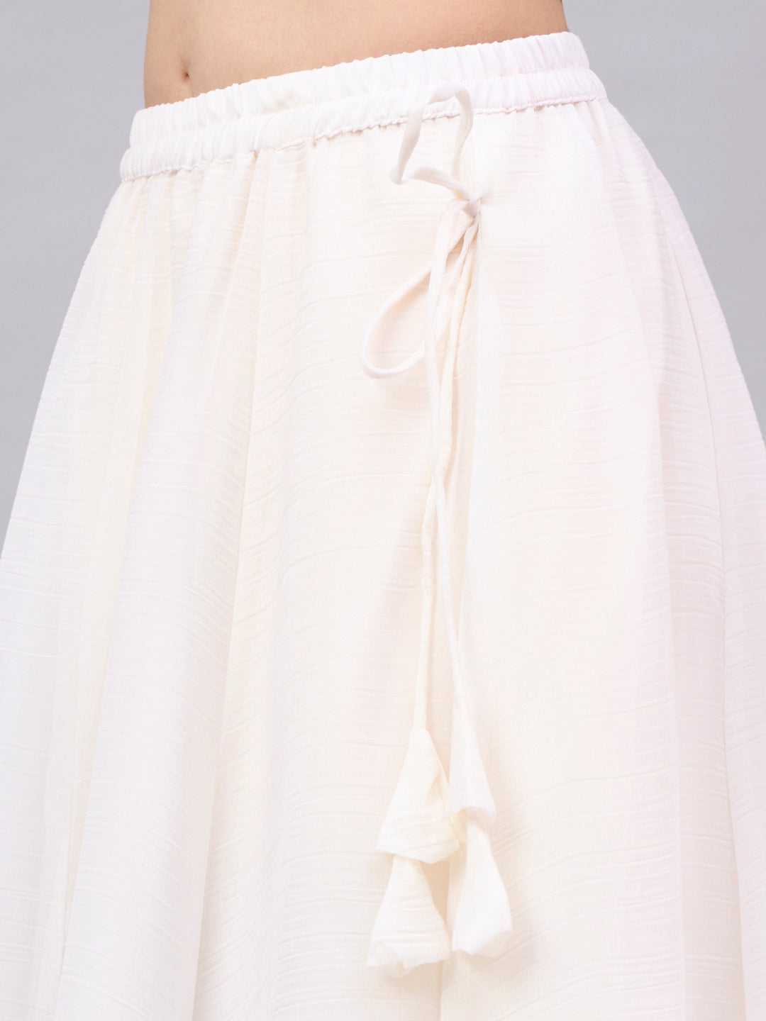 White & Aqua Ombre Flowy Skirt