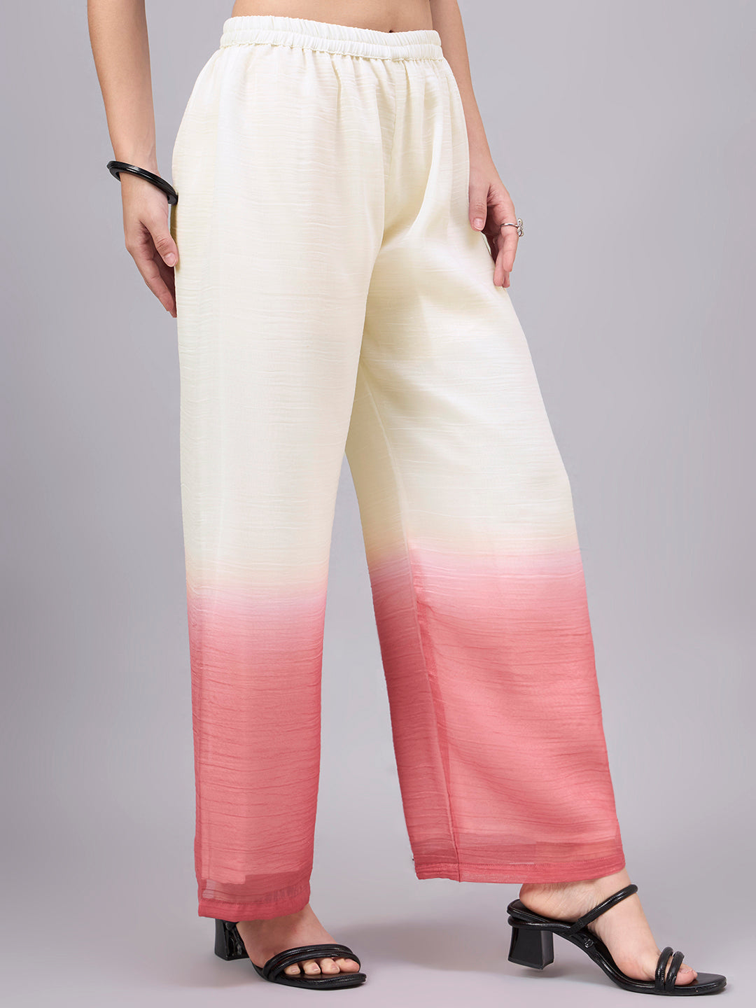 Women’s Peach Ombre Palazzo Pants