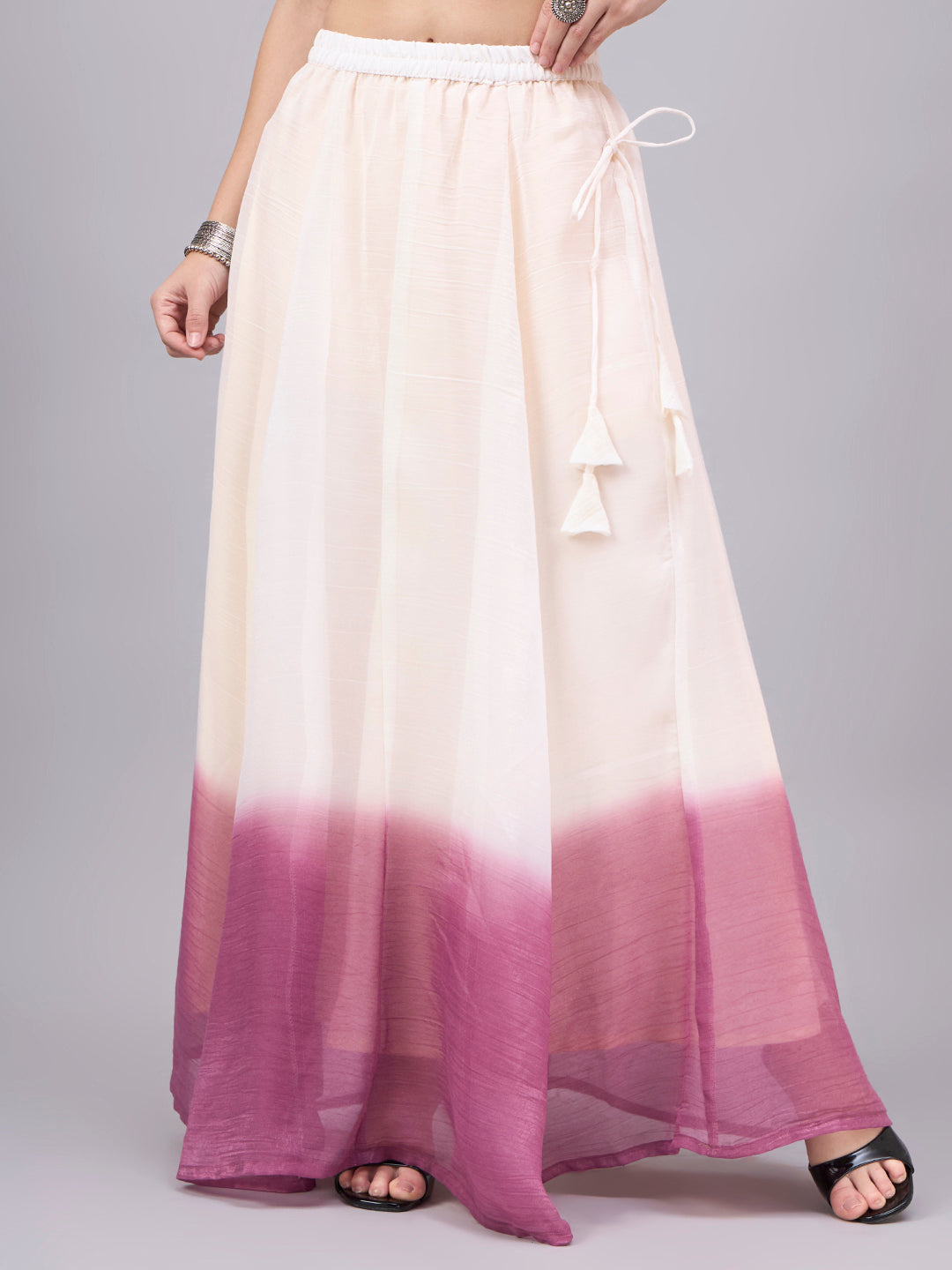 Mulberry Ombre Flowy Skirt