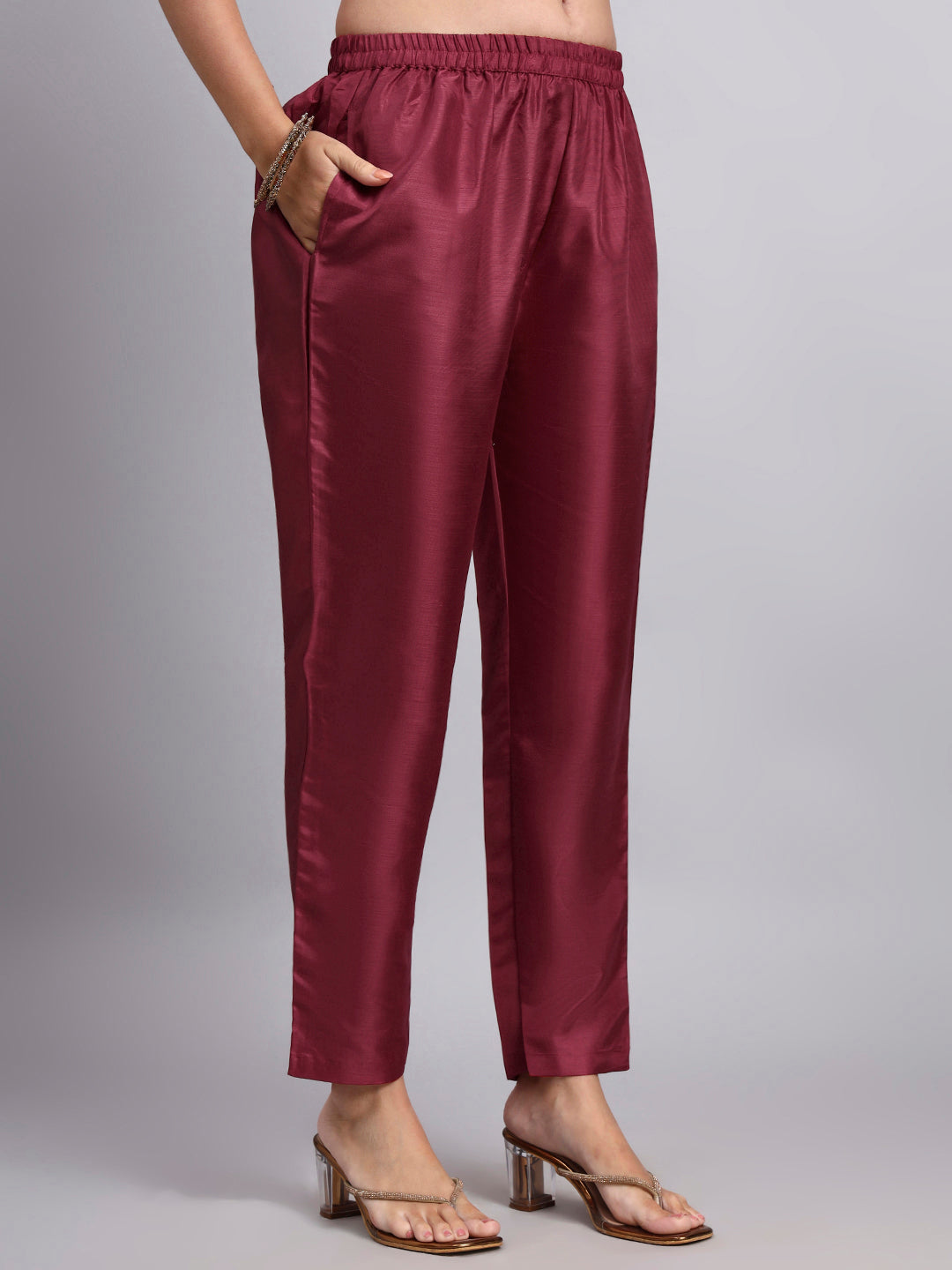 Maroon Kurti Set with Dupatta