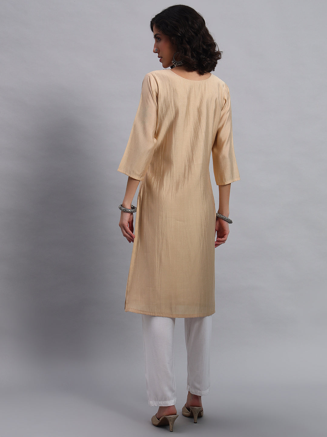 Biscuit Straight Kurta