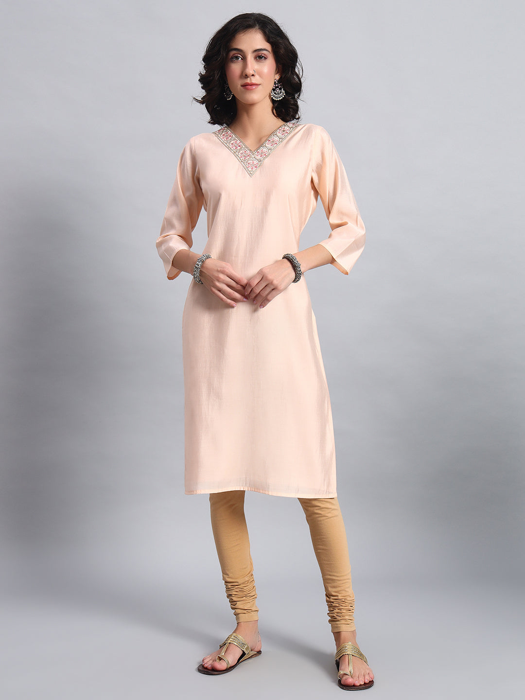 Peach Pink Kurta