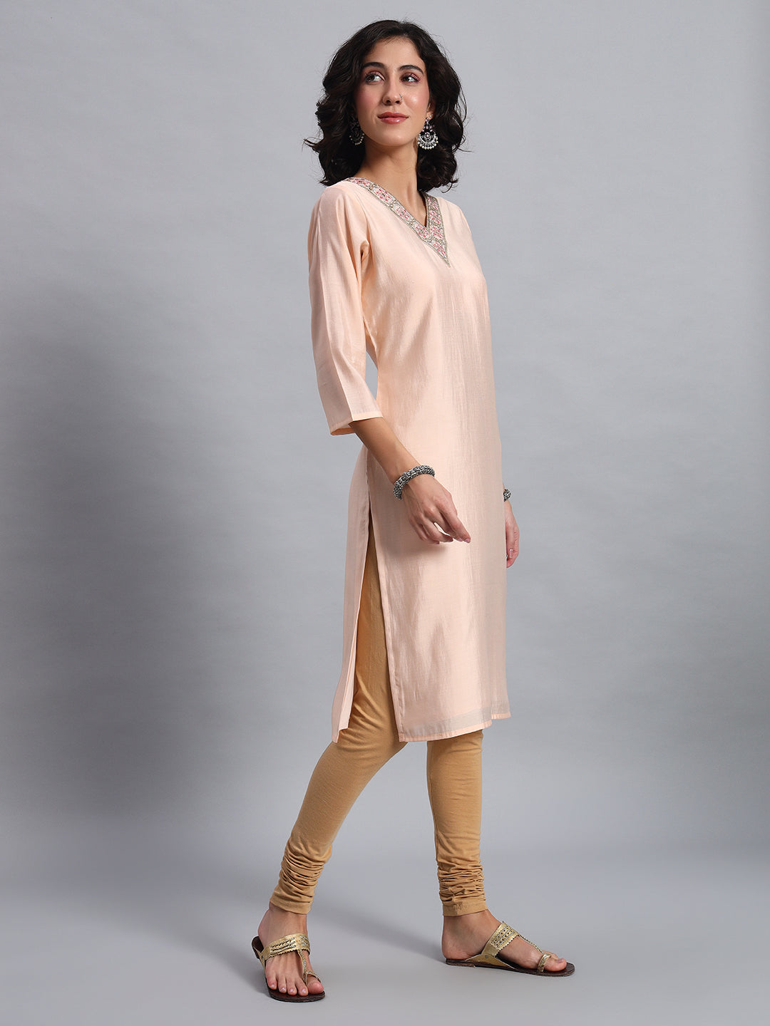 Peach Pink Kurta