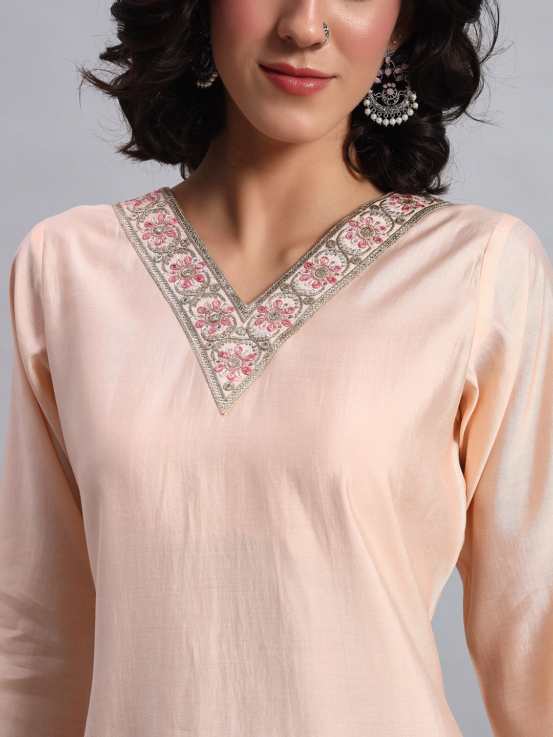 Peach Pink Kurta