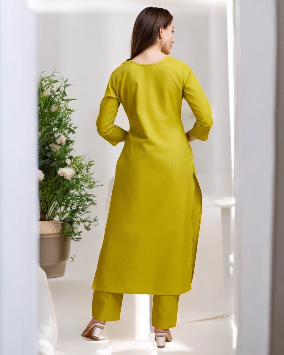 Parrot Straight Kurta Set for Women