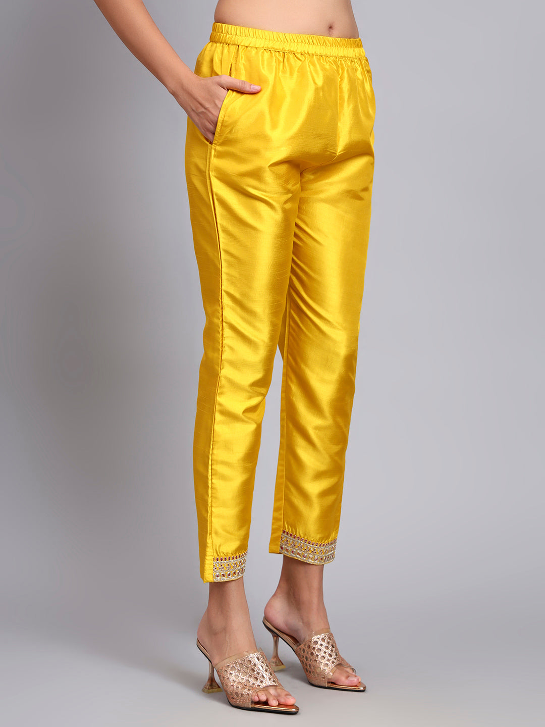 Yellow Embroidered Kurta Set