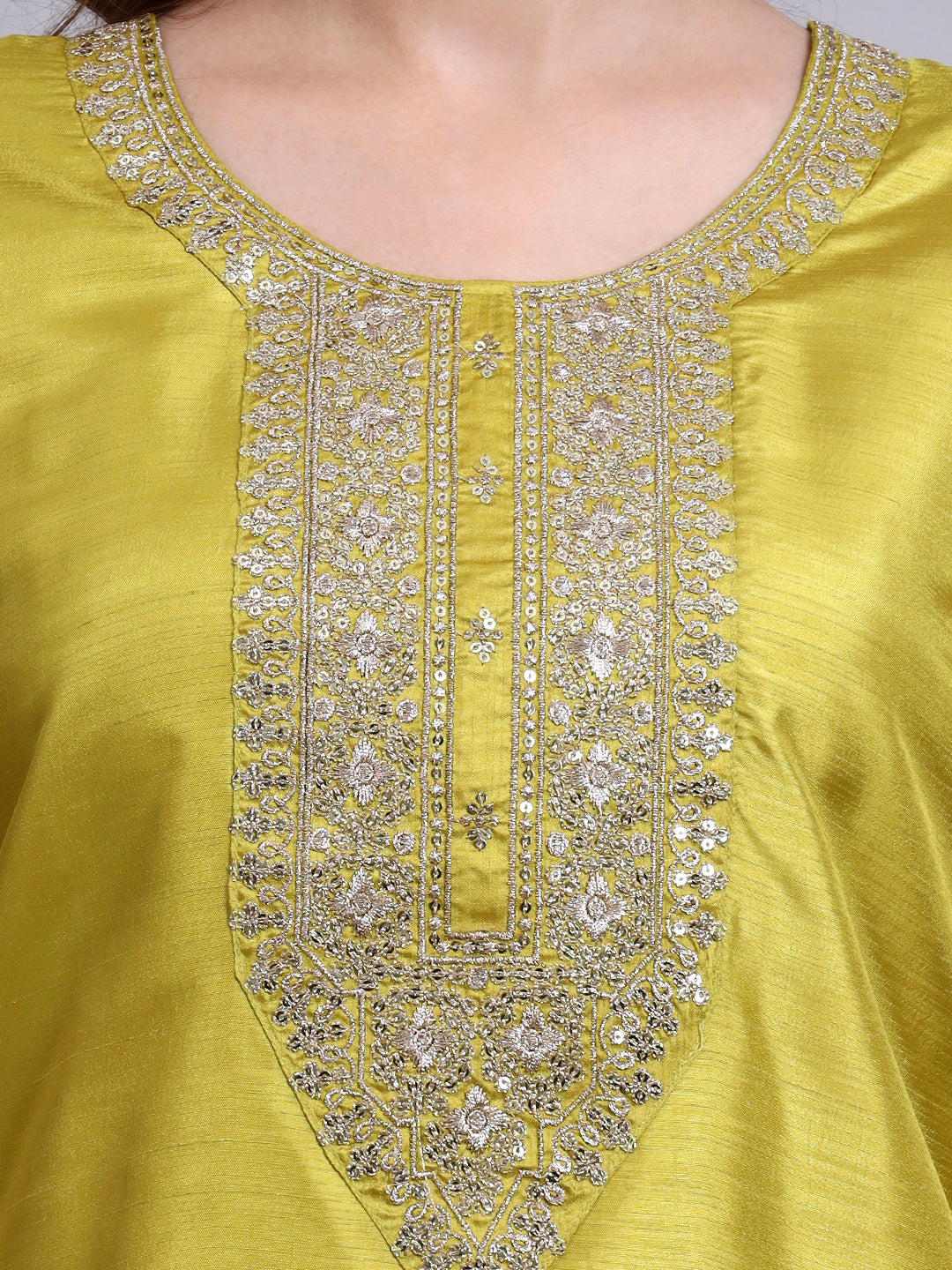 Embroidered Kurti Set with Dupatta