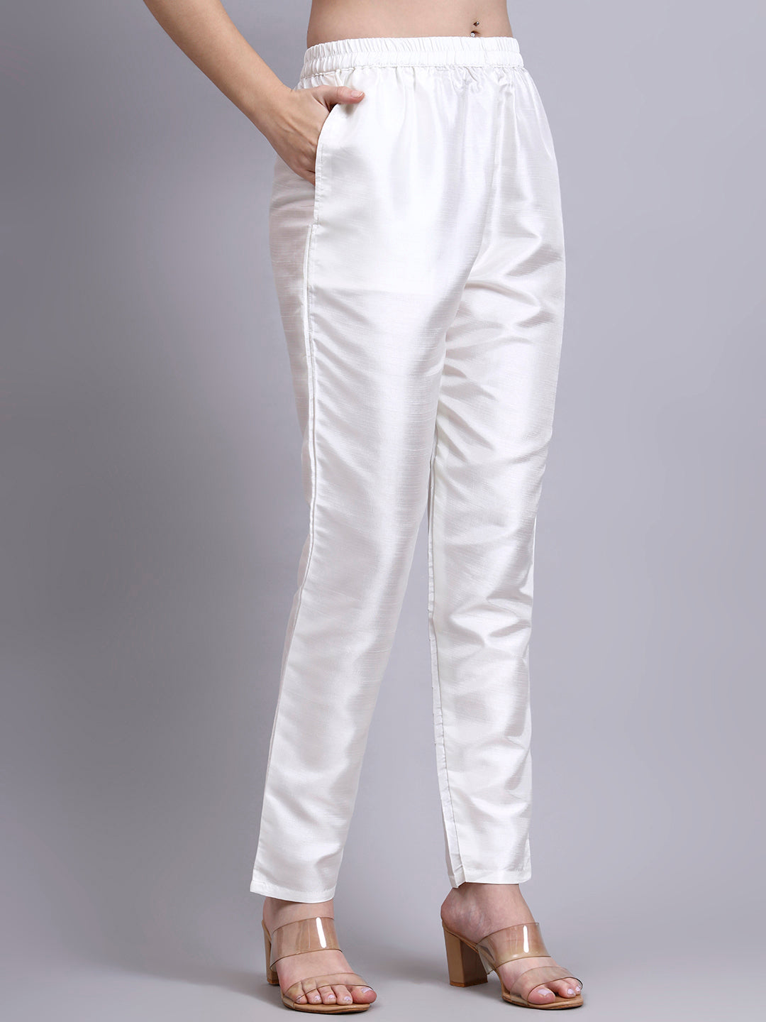 White Embroidered Kurti Set with Dupatta