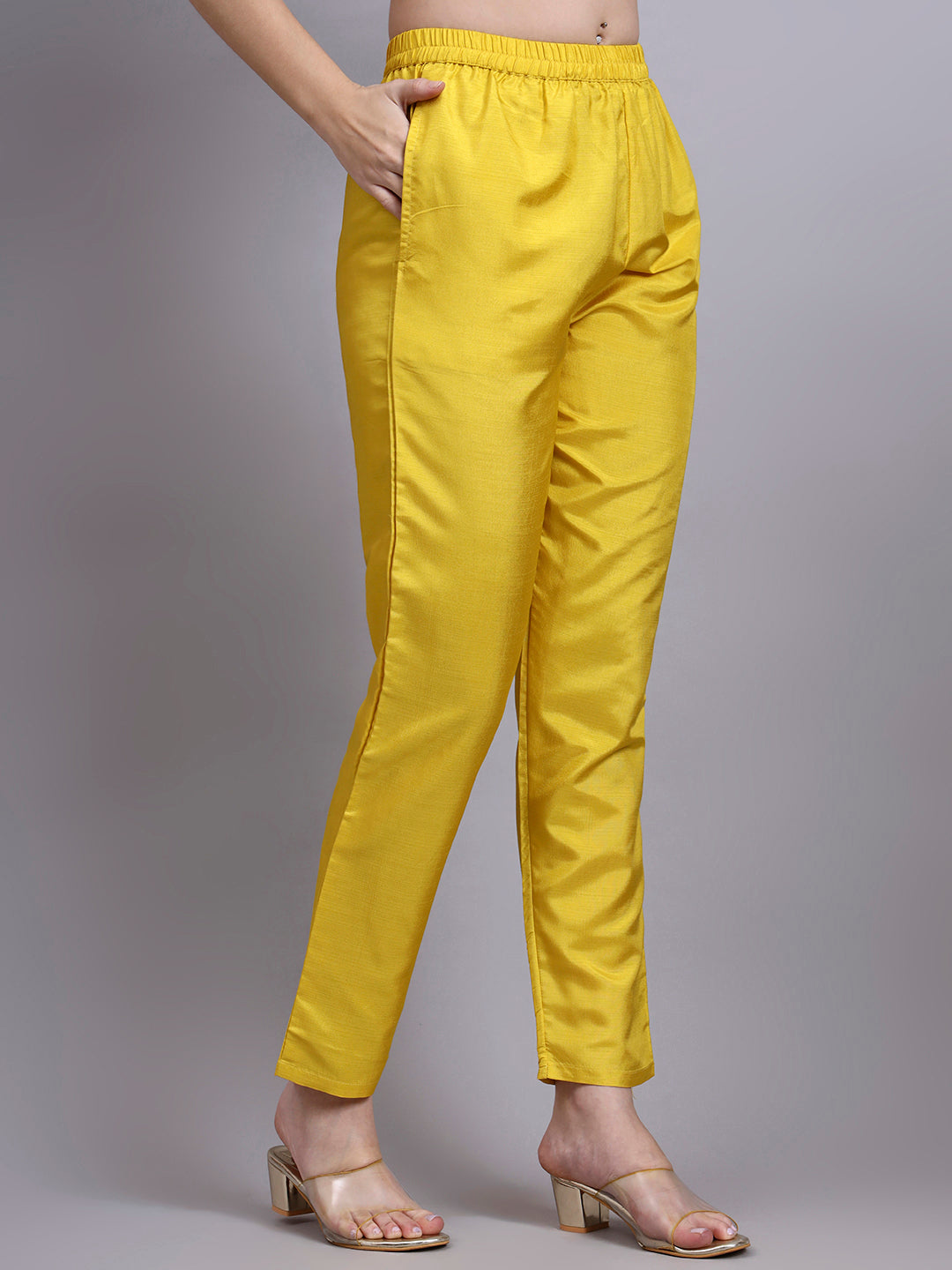 Yellow Embroidered Kurti Set with Dupatta