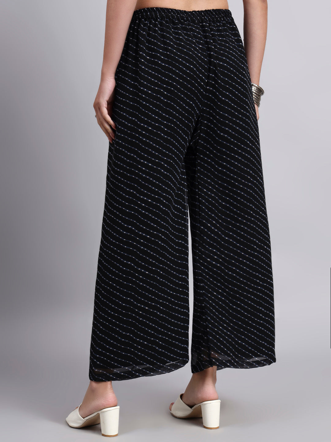 Women’s Black Flared Palazzo Pants
