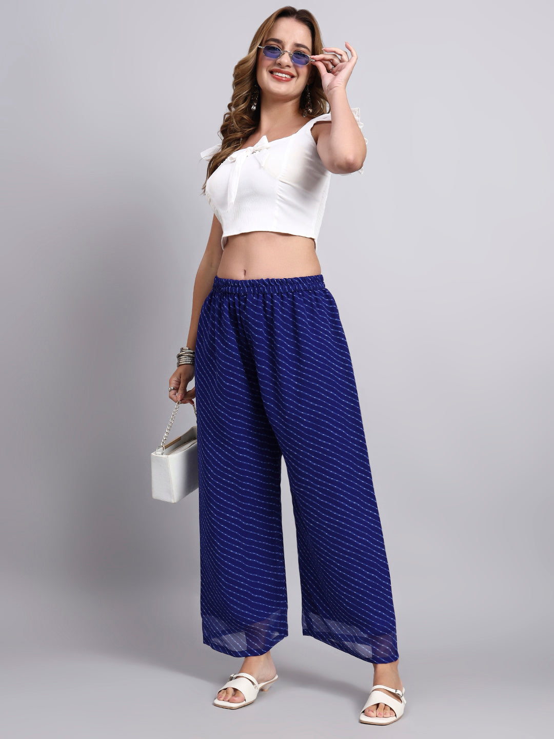 Women’s Black Flared Palazzo Pants