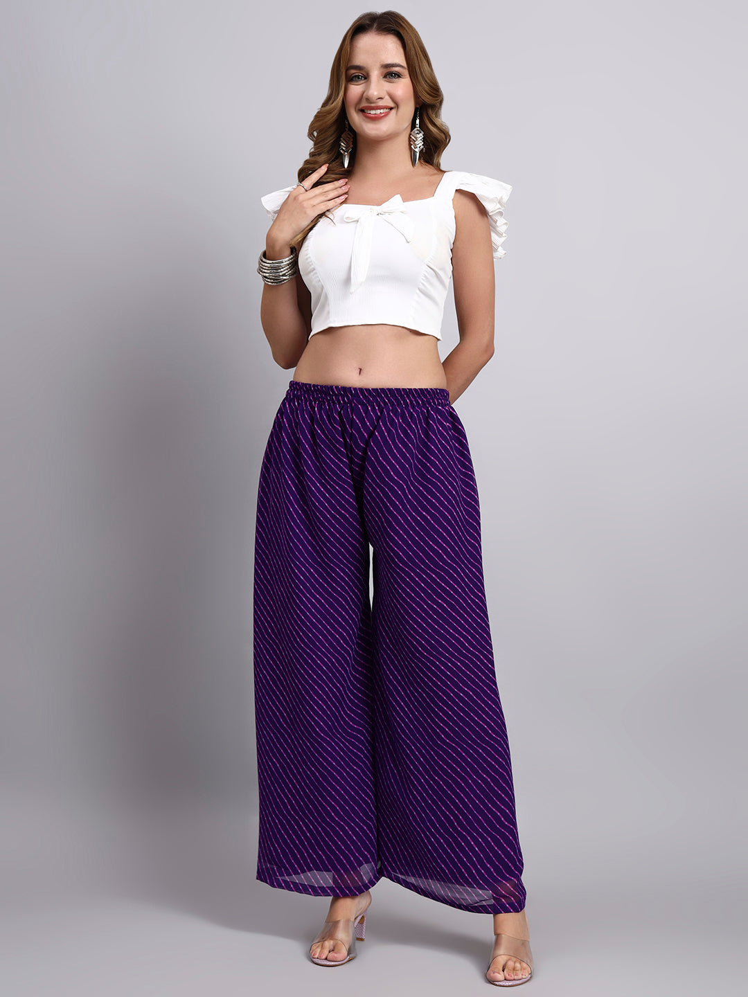 Women’s Black Flared Palazzo Pants