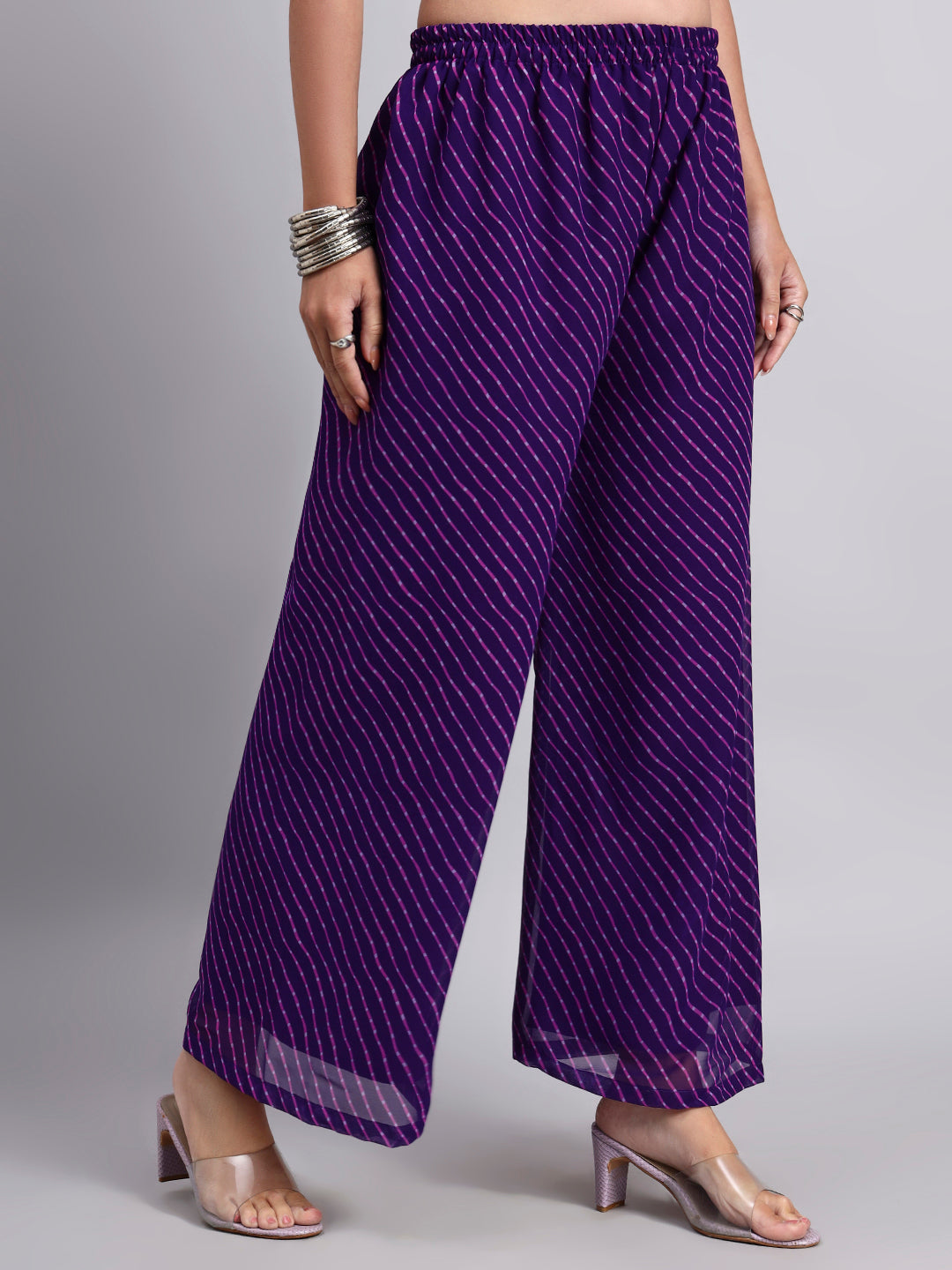 Women’s Black Flared Palazzo Pants