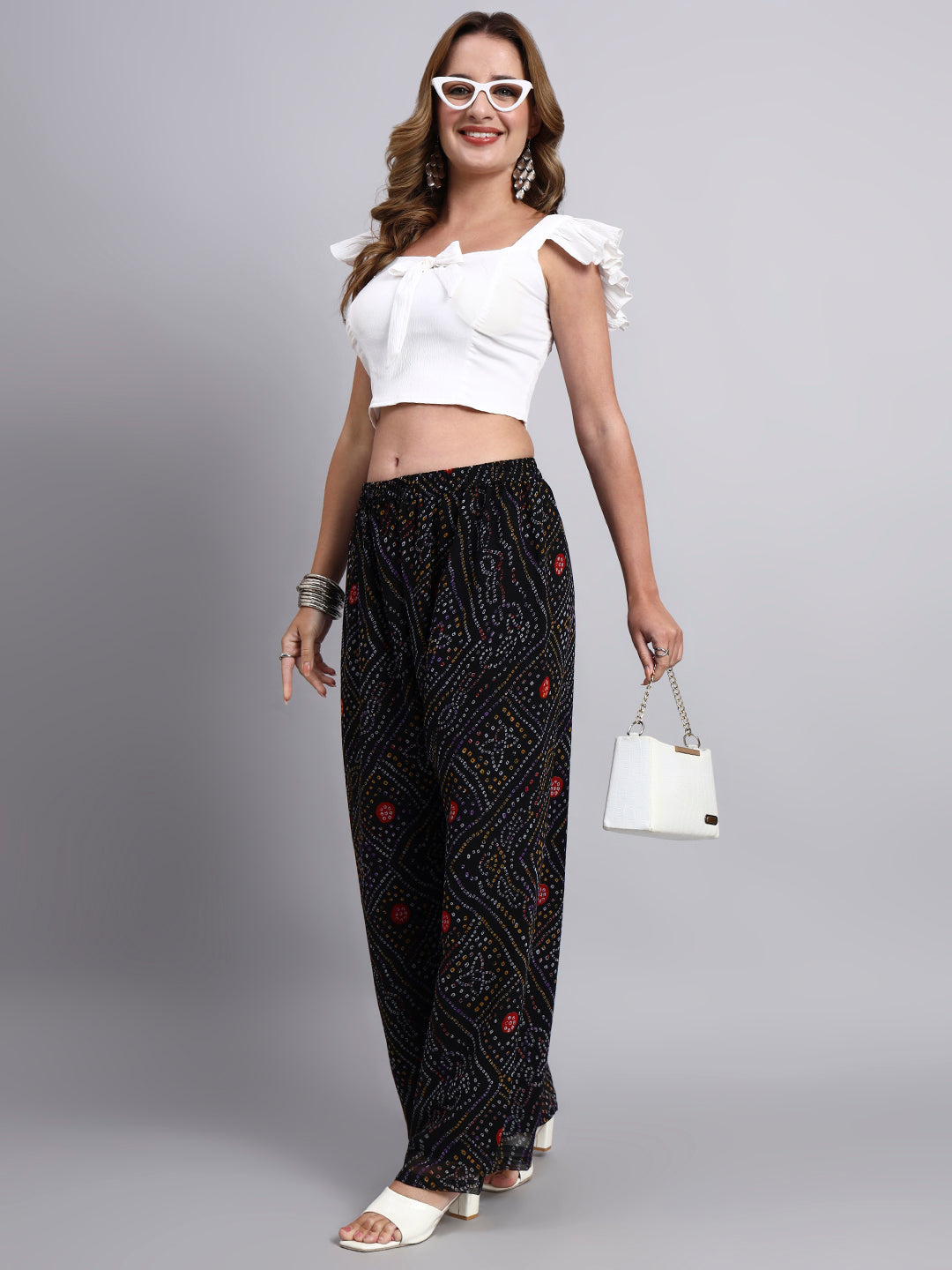 Women’s Bandhani Printed Palazzo Pants