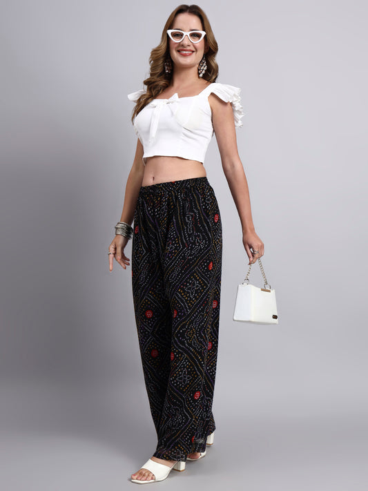 Women’s Bandhani Printed Palazzo Pants