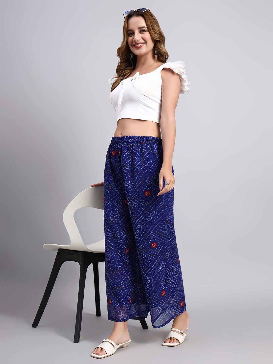 Women’s Bandhani Printed Palazzo Pants