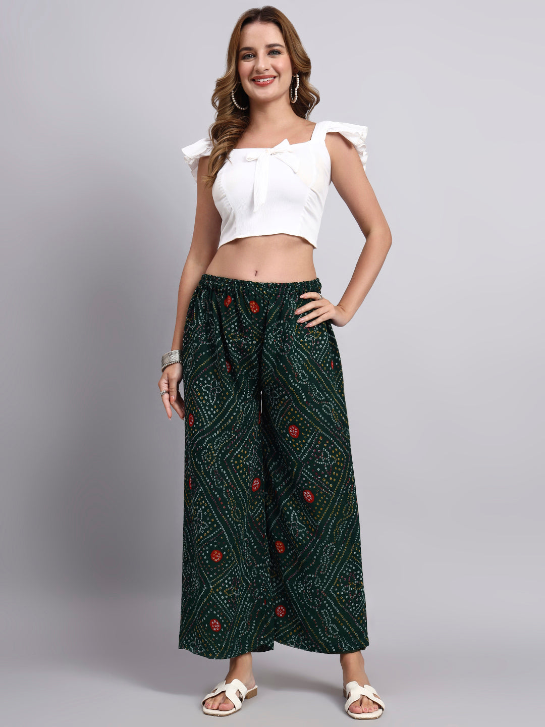 Women’s Bandhani Printed Palazzo Pants
