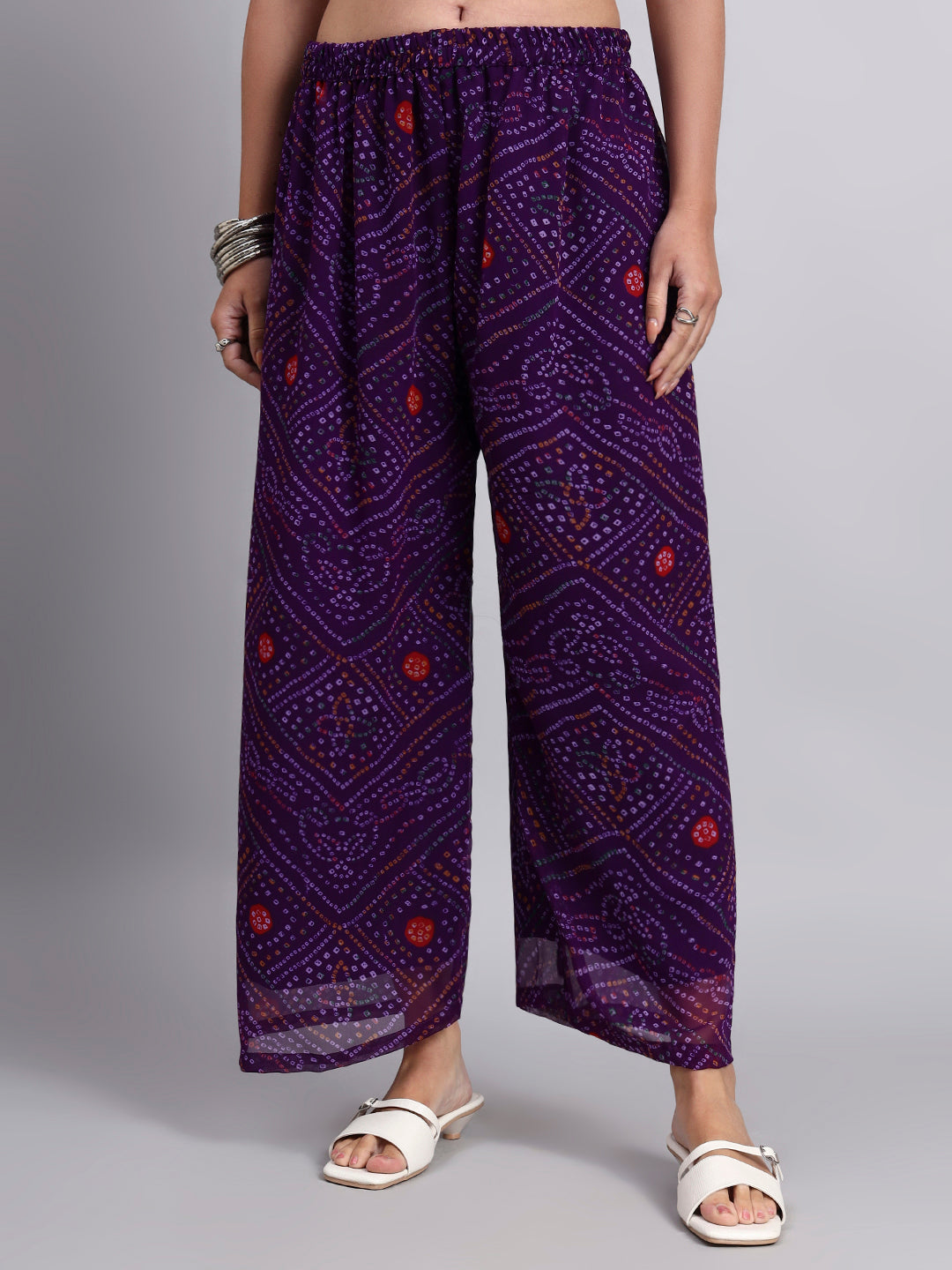 Women’s Bandhani Printed Palazzo Pants