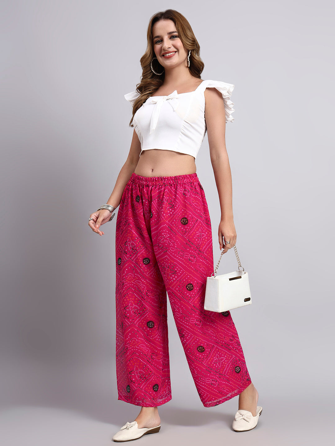 Women’s Bandhani Printed Palazzo Pants