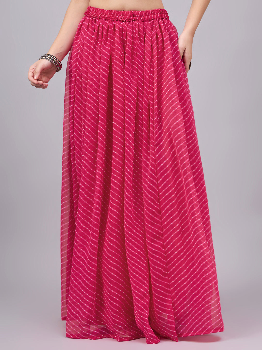 Rani Leheriya Poly Georgette Maxi Skirt
