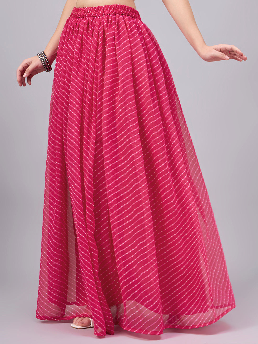 Rani Leheriya Poly Georgette Maxi Skirt